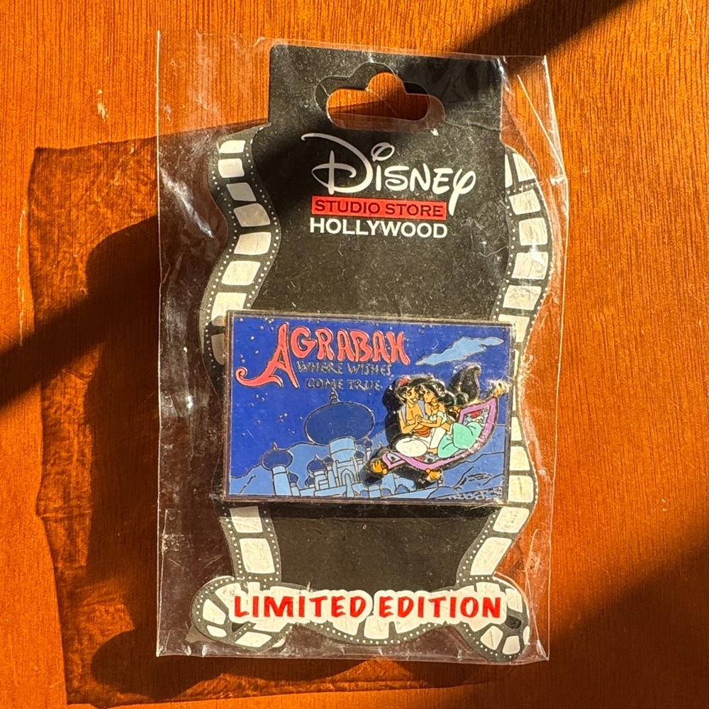 Disney Aladdin Agrabah Pin with Blue and Orange